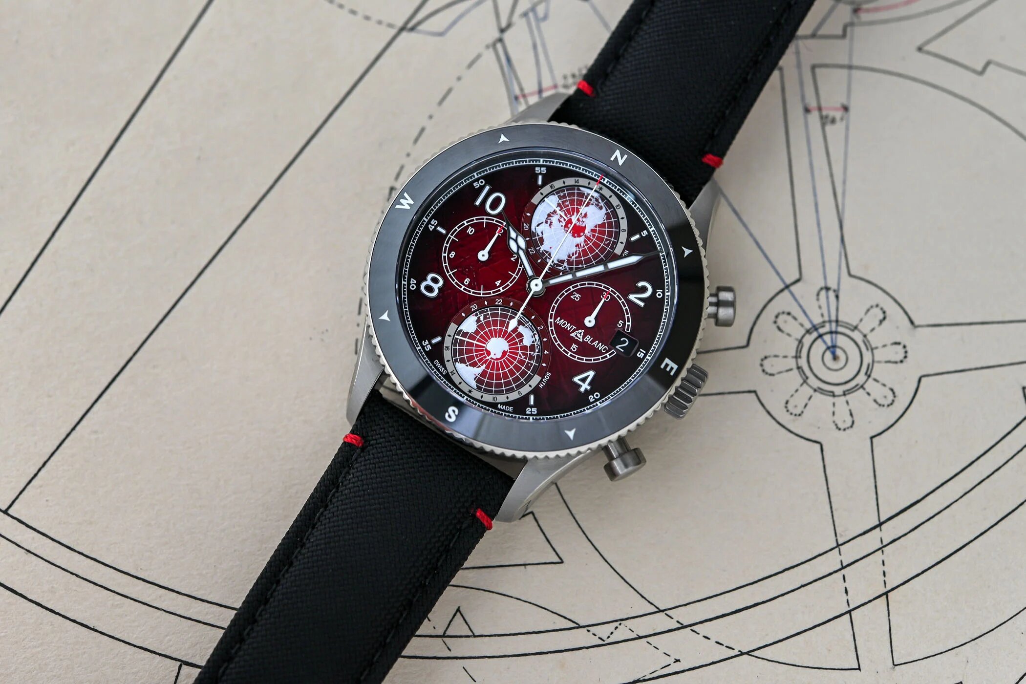 Montblanc 1858 Geosphere Chronograph 0 Oxygen Limited Edition Replica